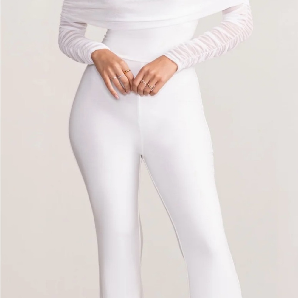 White Off-Shoulder Jumpsuit